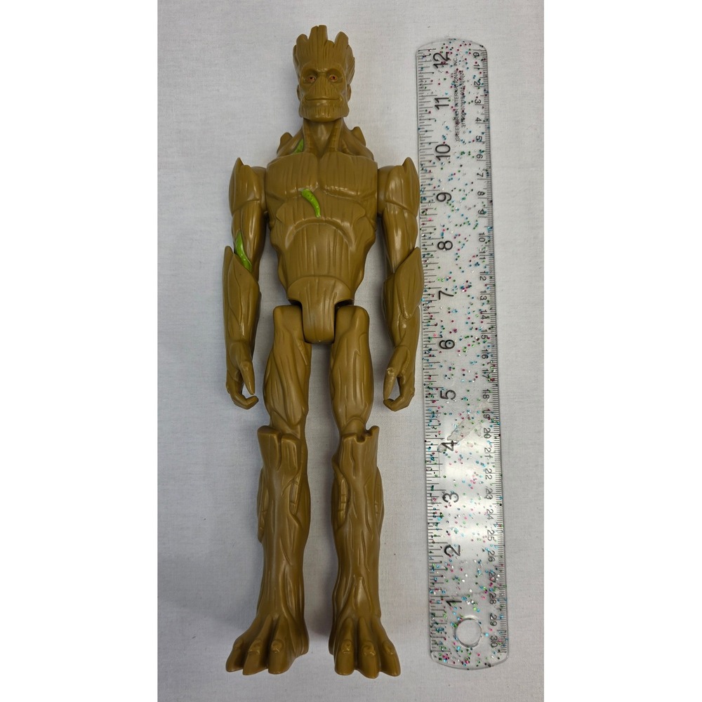 Marvel Guardians of the Galaxy Groot Action Figure Brown Poseable 12 Inch Toy - Picture 9 of 9